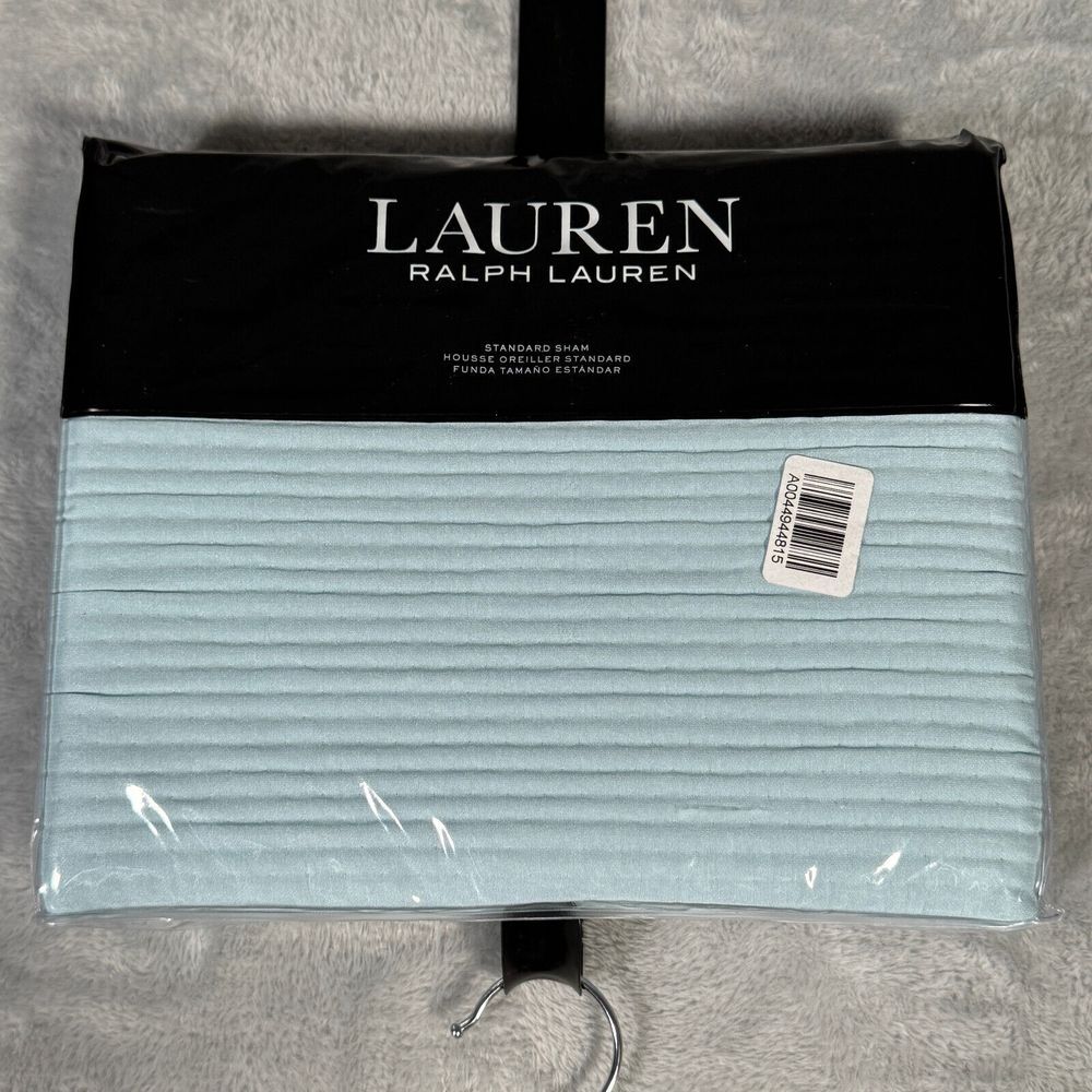 Ralph Lauren Spencer Matelasse Quilted Stitch Soft Teal Standard size Sham 20x26